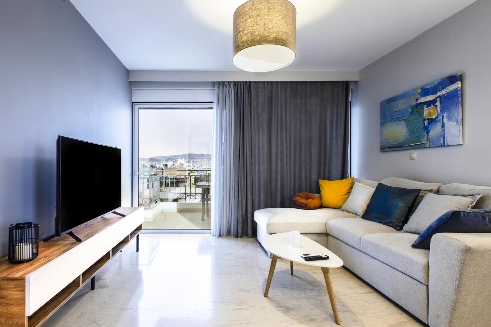 Lis153 By Smart Cozy Suites - Top Floors With Amazing City View - Available 24Hr Athens Luaran gambar